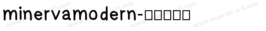 minervamodern字体转换