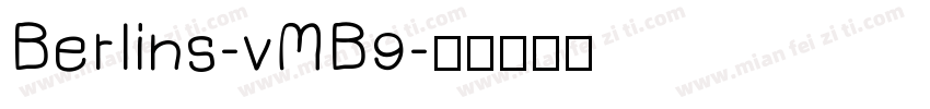 Berlins-vMB9字体转换