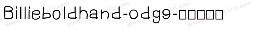 Billieboldhand-0dg9字体转换