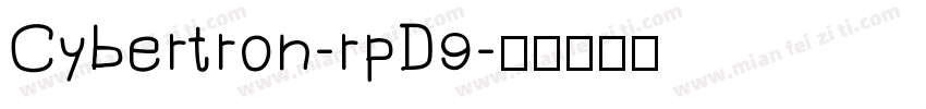 Cybertron-rpD9字体转换