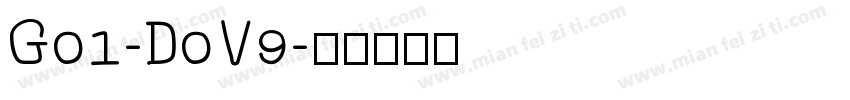 G01-D0V9字体转换