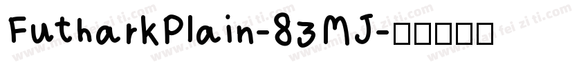 FutharkPlain-83MJ字体转换