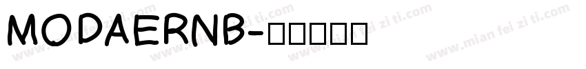 MODAERNB字体转换