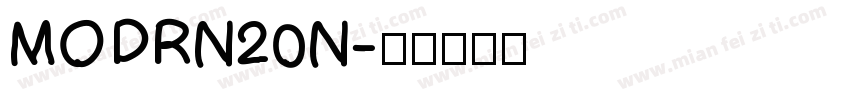 MODRN20N字体转换