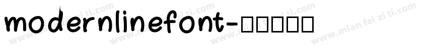 modernlinefont字体转换