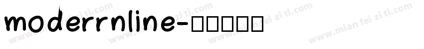 moderrnline字体转换