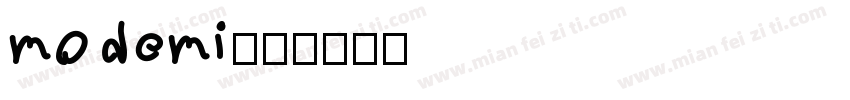 modemi字体转换