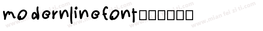 modernlinefont字体转换
