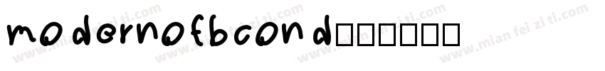 modernofbcond字体转换