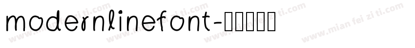 modernlinefont字体转换