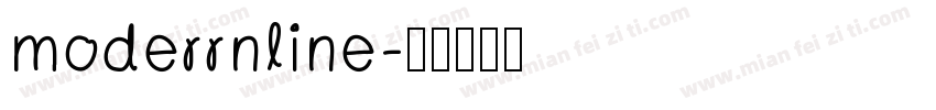 moderrnline字体转换