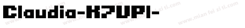 Claudia-K7VPl字体转换
