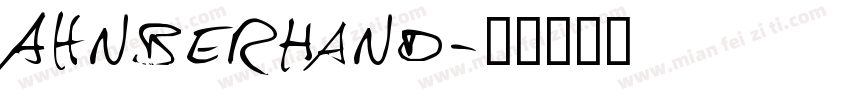 AhnberHand字体转换