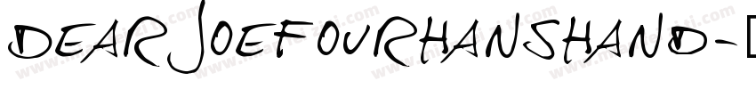 DearjoefourHansHand字体转换
