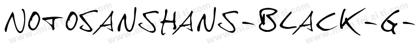 NotoSansHans-Black-G字体转换