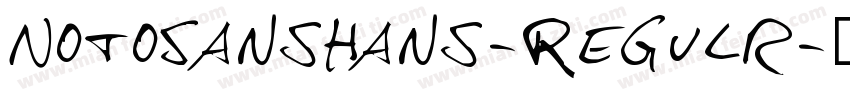 NotoSansHans-Regulr字体转换