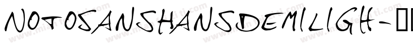 NotoSansHansDemiLigh字体转换