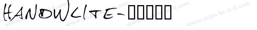 handwlite字体转换