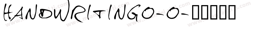 handwriting0-0字体转换