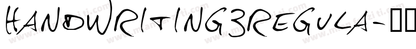 handwriting3regula字体转换