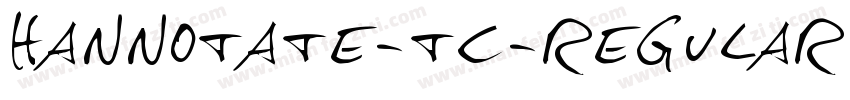 hannotate-tc-regular字体转换