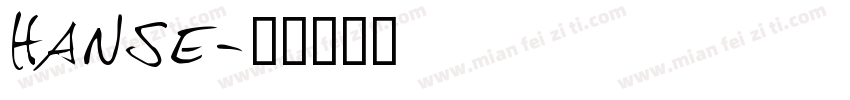 hanse字体转换