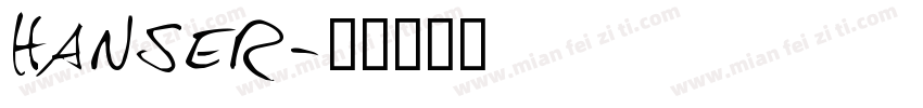 hanser字体转换