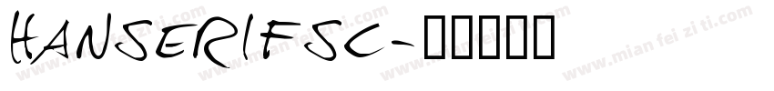 hanserifsc字体转换