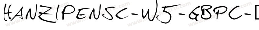 hanzipensc-w5-GBPC字体转换