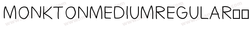 MONKTONMEDIUMREGULAR字体转换