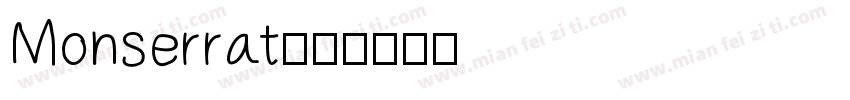 Monserrat字体转换