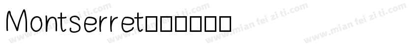 Montserret字体转换