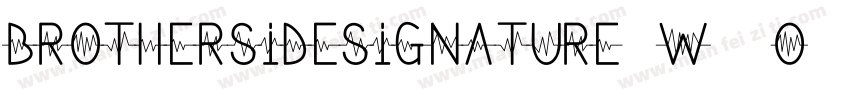 BrothersideSignature-w13o6字体转换
