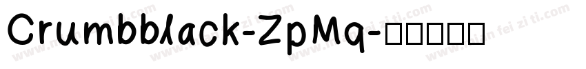 Crumbblack-ZpMq字体转换