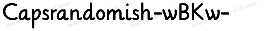 Capsrandomish-wBKw字体转换