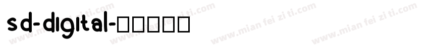 sd-digital字体转换