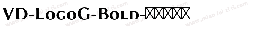 VD-LogoG-Bold字体转换