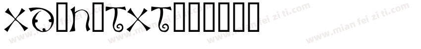 xd-hztxt字体转换