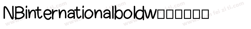 NBinternationalboldw字体转换