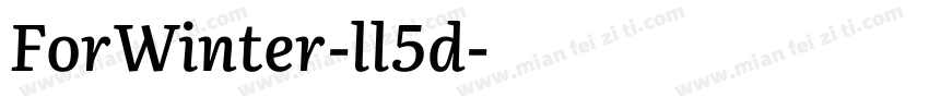 ForWinter-ll5d字体转换