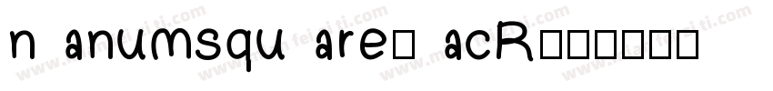 nanumsquare_acR字体转换