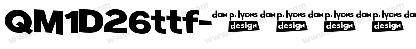 QM1D26ttf字体转换