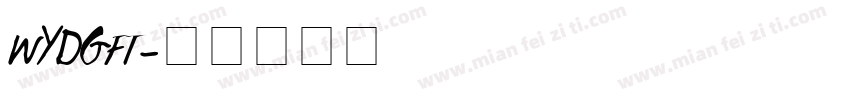 WYDGFT字体转换