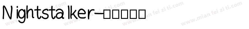 Nightstalker字体转换