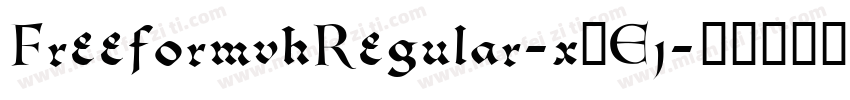 FreeformvhRegular-x5Ej字体转换