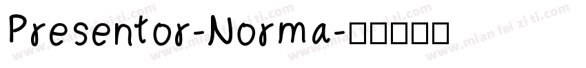 Presentor-Norma字体转换