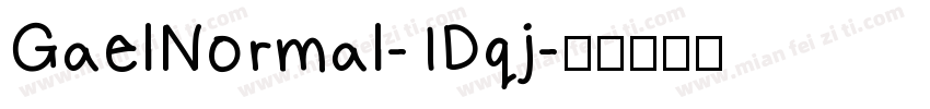 GaelNormal-1Dqj字体转换