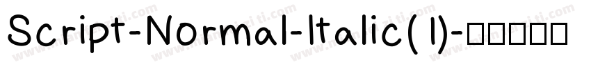 Script-Normal-Italic(1)字体转换