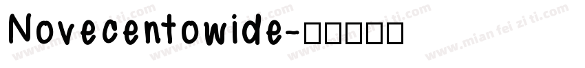 Novecentowide字体转换