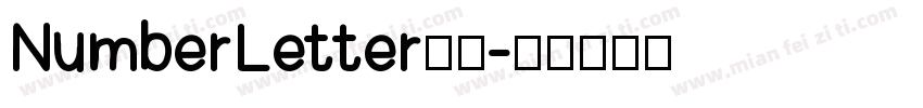 NumberLetter字体字体转换